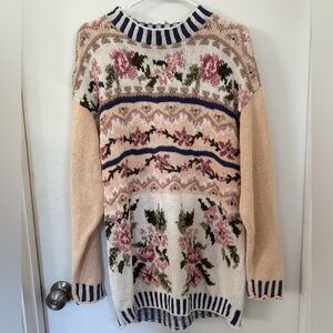 Vintage Floral Sweater